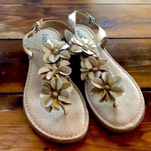 Golden sandals
